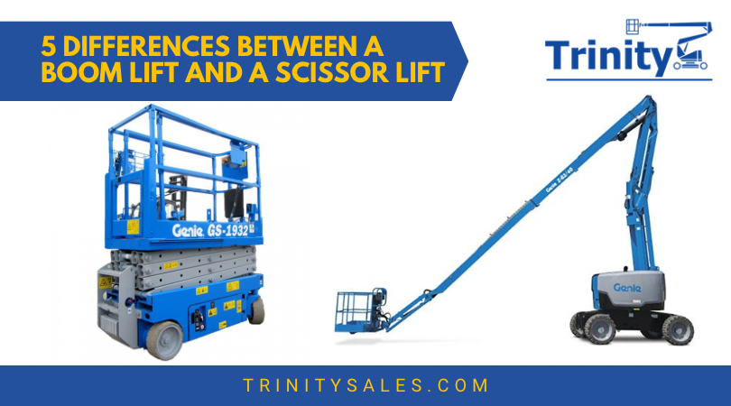 5 main differences between boom and scissor lift